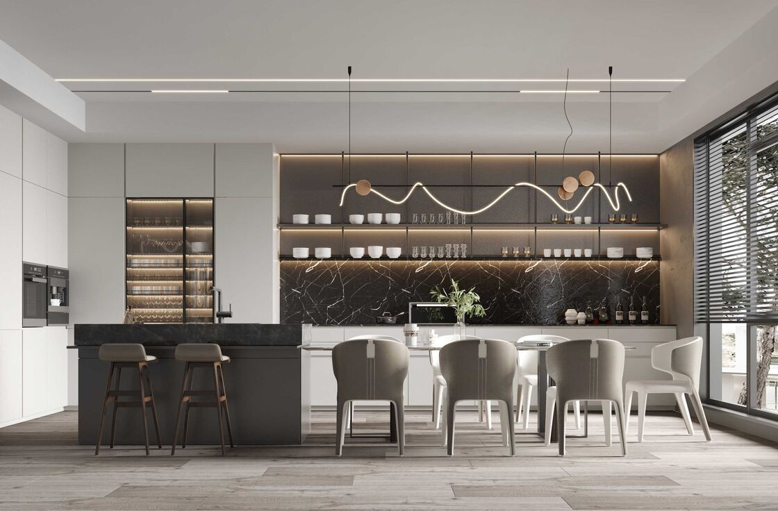 Modern Kitchen Cabinet with Soft Close & Warranty